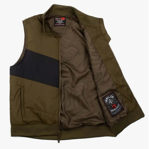 NEW Troll Co Men's Brolin Vest Large Military Green - Picture 3 of 4